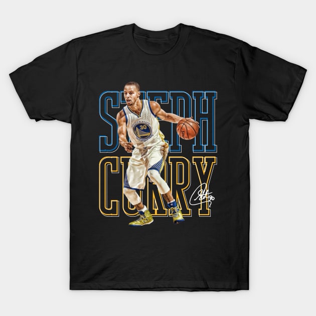 Steph Curry 30 Basketball T-Shirt by Diamond Creative